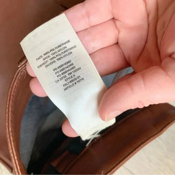 Aritzia Wilfred Free Charm Pant High waisted Vegan Leather legging Skinny ankle - Picture 10 of 13